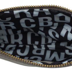 Marc by Marc Jacobs Grey Leather Classic Q Wristlet Clutch