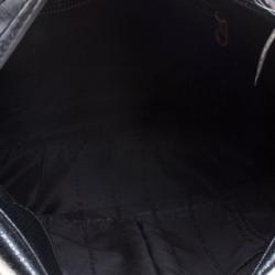 مملوكة مسبقًا Marc by Marc Jacobs Black Embossed Python Leather Hillier Hobo 