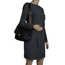 Pre Owned حقيبة كتف مارك باي مارك جاكوبس طباعة حالمة جلد سوداء