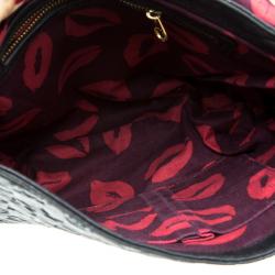 Pre Owned حقيبة كتف مارك باي مارك جاكوبس طباعة حالمة جلد سوداء