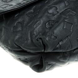 Pre Owned حقيبة كتف مارك باي مارك جاكوبس طباعة حالمة جلد سوداء