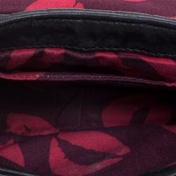 Pre Owned حقيبة كروس مارك باي مارك جاكوبس دريمي شعار جلد سوداء