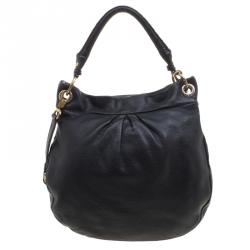 Pre Owned Marc by Marc Jacobs Black Leather Classic Q Hillier Hobo