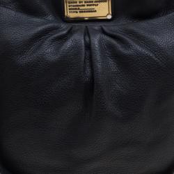 Pre Owned Marc by Marc Jacobs Black Leather Classic Q Hillier Hobo