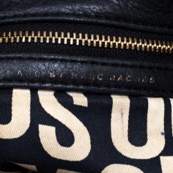 Pre Owned Marc by Marc Jacobs Black Leather Classic Q Hillier Hobo