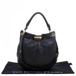 Pre Owned Marc by Marc Jacobs Black Leather Classic Q Hillier Hobo