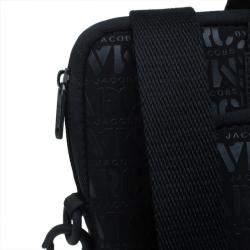 Marc by Marc Jacobs Black Monogram Neoprene and Leather Laptop Bag