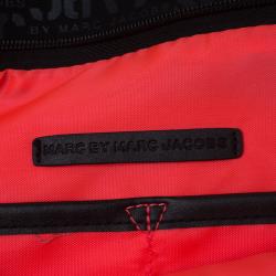 Marc by Marc Jacobs Black Monogram Neoprene and Leather Laptop Bag