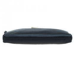 Pre Owned Marc by Marc Jacobs Black Leather Cosmetic Pouch 