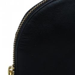 Pre Owned Marc by Marc Jacobs Black Leather Cosmetic Pouch 