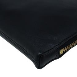 Pre Owned Marc by Marc Jacobs Black Leather Cosmetic Pouch 