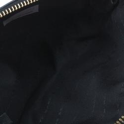 Pre Owned Marc by Marc Jacobs Black Leather Cosmetic Pouch 