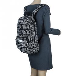 مملوكة مسبقًا Marc by Marc Jacobs Black Neoprene Dynamite Logo 13 Computer Backpack