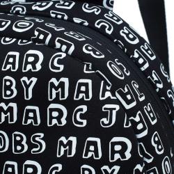 مملوكة مسبقًا Marc by Marc Jacobs Black Neoprene Dynamite Logo 13 Computer Backpack