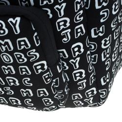 مملوكة مسبقًا Marc by Marc Jacobs Black Neoprene Dynamite Logo 13 Computer Backpack