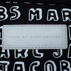 مملوكة مسبقًا Marc by Marc Jacobs Black Neoprene Dynamite Logo 13 Computer Backpack