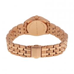 مملوكة مسبقًا ساعة يد نسائية مارك باي مارك جاكوبس MBM3377 ستانلس ستيل مطلي بالذهب الوردي 26مم