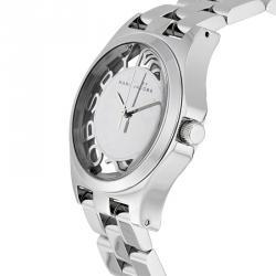 Pre Owned ساعة يد نسائية مارك باي مارك جاكوبس MB3205 ستانلس ستيل فضي 40 مم