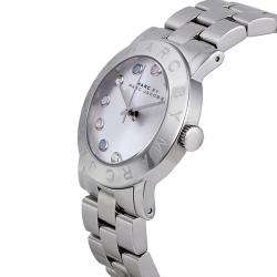 Pre Owned ساعة يد نسائية مارك باي مارك جاكوبس MBM3214  ستانلس ستيل بيضاء 36مم