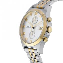 مملوكة مسبقًا ساعة يد نسائية مارك باي مارك جاكوبس MBM3381 ستانلس ستيل ثنائي اللون بيضاء 38مم