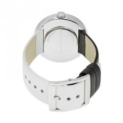 مملوكة مسبقًا Marc by Marc Jacobs Black and White Stainless Steel MBM1366-2 Women's Wristwatch 36MM 