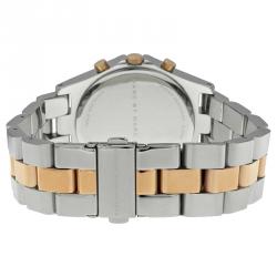 Pre Owned Marc by Marc Jacobs Silver Gold & Silver-Plated Stainless Steel MBM3106-2 Women's Wristwatch 40MM 
