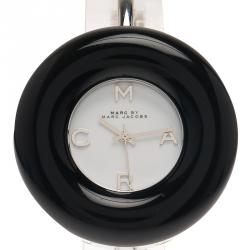 Pre Owned ساعة يد نسائية مارك باي مارك جاكوبس MBM3395  ستانلس ستيل أبيض 40مم