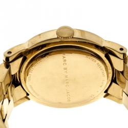 Marc by Marc Jacobs White Gold Tone Stainless Steel MBM3056 Women's Wristwatch 36MM