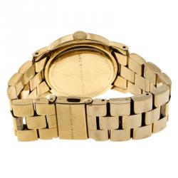 Marc by Marc Jacobs White Gold Tone Stainless Steel MBM3056 Women's Wristwatch 36MM
