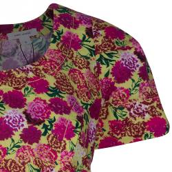 Pre Owned Marc Jacobs Floral Print Short Sleeve Top M