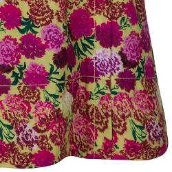 Pre Owned Marc Jacobs Floral Print Short Sleeve Top M