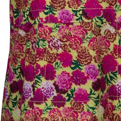 Pre Owned Marc Jacobs Floral Print Short Sleeve Top M