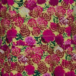 Pre Owned Marc Jacobs Floral Print Short Sleeve Top M