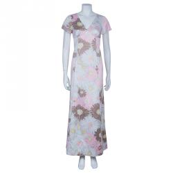 Pre Owned Marc Jacobs Floral Print Long Dress S