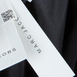 Pre Owned Marc Jacobs Cream Patterned A-Line Skirt M