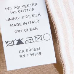 Pre Owned Marc Jacobs Peach Striped Skirt L