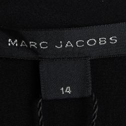 Pre Owned Marc Jacobs Black Silk Long Sleeve Blouse L