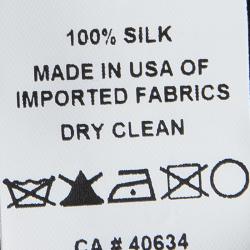 Pre Owned Marc Jacobs Black Silk Long Sleeve Blouse L