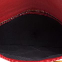 Pre Owned Marc Jacobs Red Leather Eyelets Sandy Shoulder Bag