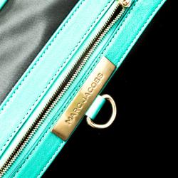 Pre Owned Marc Jacobs Green Patent Leather Stam Satchel