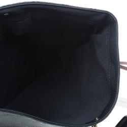 Pre Owned Marc Jacobs Black Leather Sandy Eyelets Shoulder Bag