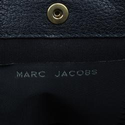 Pre Owned Marc Jacobs Black Leather Sandy Eyelets Shoulder Bag
