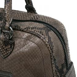 Pre Owned Marc Jacobs Brown Python Small Venetia Bowler Bag