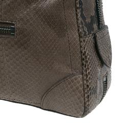 Pre Owned Marc Jacobs Brown Python Small Venetia Bowler Bag