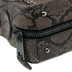Pre Owned Marc Jacobs Brown Python Small Venetia Bowler Bag