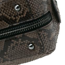 Pre Owned Marc Jacobs Brown Python Small Venetia Bowler Bag