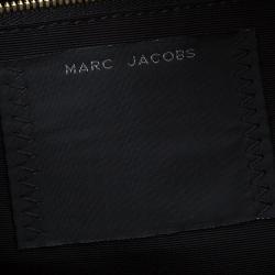 Pre Owned Marc Jacobs Black Quilted Eyelets Leather Large Nomad Hobo