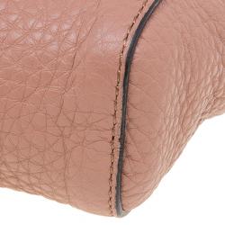 Pre Owned Marc Jacobs Vintage Rose Pebbled Leather Small Big Apple Gotham Shoulder Bag