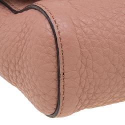 Pre Owned Marc Jacobs Vintage Rose Pebbled Leather Small Big Apple Gotham Shoulder Bag