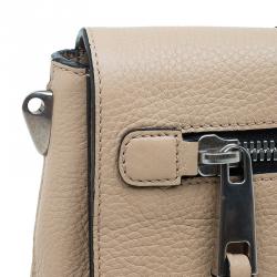 Pre Owned Marc Jacobs Beige Pebbled Leather Small Big Apple Gotham Shoulder Bag